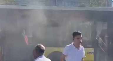 İETT otobüsünde yangın çıktı, can pazarı yaşandı