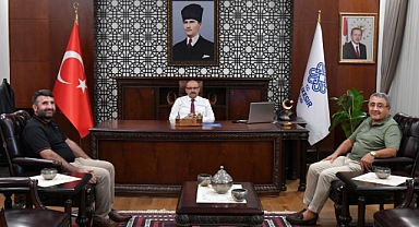 İş İnsanı Salih Aygün ve Adem Zengin, Vali İsmail Ustaoğlu’nu Ziyaret Etti