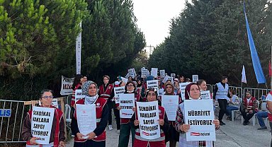 İstanbul'da, Polenez Sucuk Fabrikası'nda işten çıkarılan işçiler eylem yaptı
