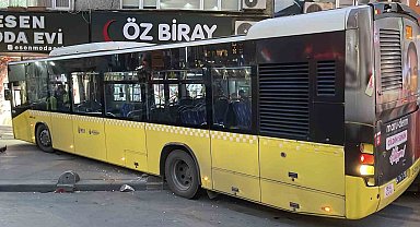Kontrolden çıkan İETT otobüsü gelinlik mağazasına girdi