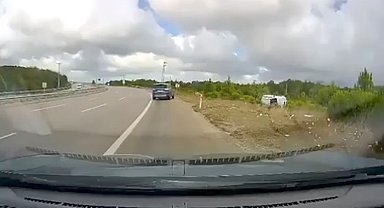 Şile'de otomobil takla atarak savruldu: 1 yaralı