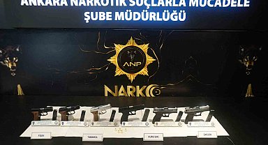 Ankara'da 6 adet ruhsatsız tabanca ele geçirildi