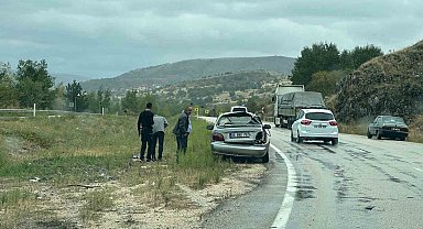 Ankara'da maddi hasarlı zincirleme trafik kazası