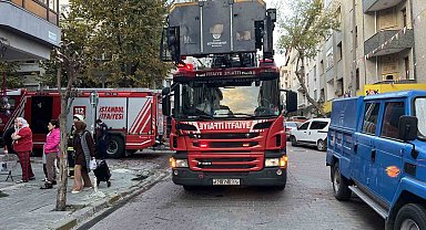 Avcılar'da yangın çıkan dairede mahsur kalan tavşanı itfaiye kurtardı