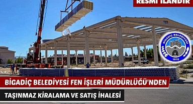 BİGADİÇ BELEDİYESİ FEN İŞLERİ MÜDÜRLÜĞÜ'NDEN