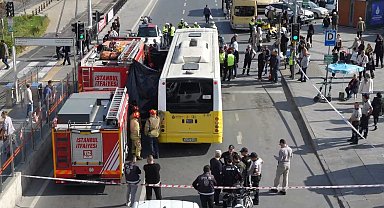 İETT otobüsü yolun karşısına geçmeye çalışan kadını ezdi