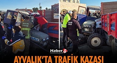 Ayvalık’ta Trafik Kazası