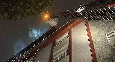 Bahçelievler'de korkutan çatı katı yangını