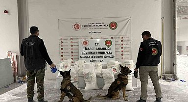 Gürbulak Sınır Kapısı'nda 4 buçuk tondan fazla uyuşturucu ele geçirildi
