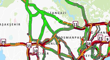 İstanbul'da trafik yoğunluğu yüzde 90'a ulaştı