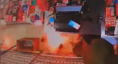 Kağıthane'de ısıtıcı bir anda alev aldı: Korku dolu anlar kamerada