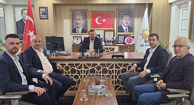 AK Parti Balıkesir İl Başkanlığı'na Gönen İlçe Teşkilatı'ndan Hayırlı Olsun Ziyareti