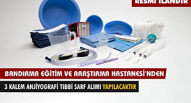 BANDIRMA EĞİTİM VE ARAŞTIRMA HASTANESİ'NDEN