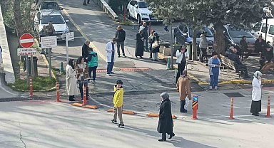 Deprem Bursa'da paniğe yol açtı.. Deprem anı kamerada
