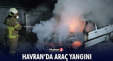 Havran’da Araç Yangını!