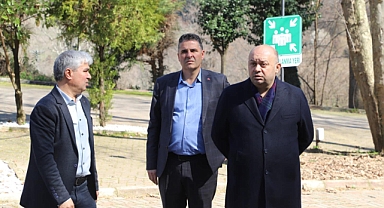 Başkan İbrahim Palaz, Ekşidere Dağ Ilıcası’ndaki Çalışmaları Yerinde İnceledi