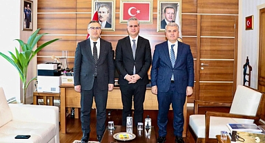 Canbey ve Sarı'dan İnsan Hakları Başkanı Hasan Basri Yalçın’a Ziyaret