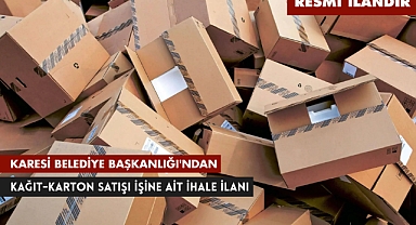 KARESİ BELEDİYE BAŞKANLIĞI'NDAN
