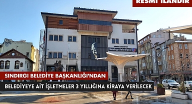 SINDIRGI BELEDİYE BAŞKANLIĞI'NDAN