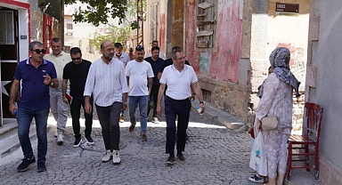 Başkan Mesut Ergin Tarihi Sokaklarda İncelemelerde Bulundu