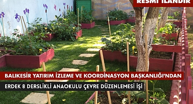 BALIKESİR YATIRIM İZLEME VE KOORDİNASYON BAŞKANLIĞI'NDAN
