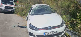 Bartın'da Korkutucu Kaza Tehlikesi: Araç Uçuruma Yuvarlanmaktan Kurtuldu
