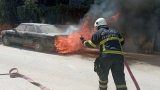 Hatay'da Alevlere Teslim Olan Araç Kontrol Altına Alındı