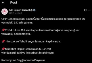 Özgür Özel'e Saldıran Şahıs Serbest Bırakıldı